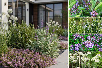 Beetplan David - Beetpaket Essbare beliebte Gartenkräuter - Halbschatten / Sonne