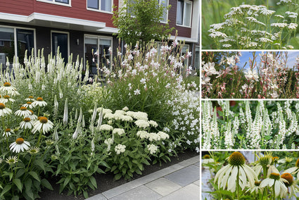 Beetpaket Maaike – Präriegarten mit Stauden Weiß – Präriebeet – Sonne