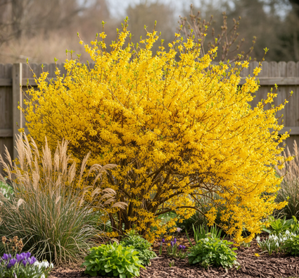 Chinesische Glockenblume - Forsythia x intermedia 'Lynwood'
