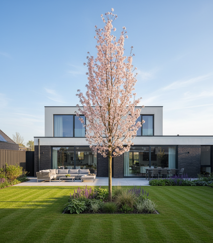 Hoogstam prunus serrulata amanogawa