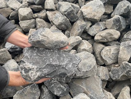 Tournai-Kalk Große Kieselsteine – Dicke „90-200 mm“ im Bigbag-Beutel