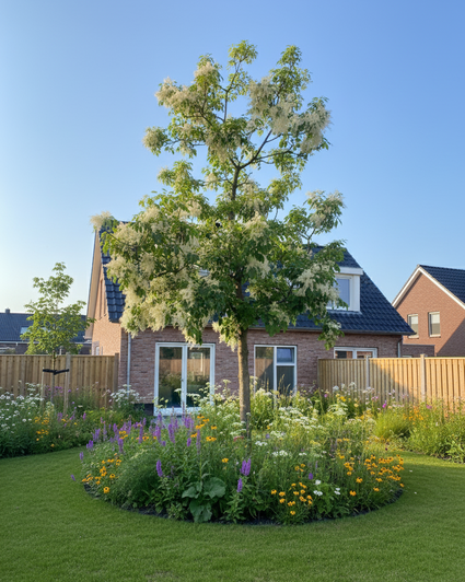 Manna-Esche - Fraxinus ornus (Blumen-Esche) als Hochstamm
