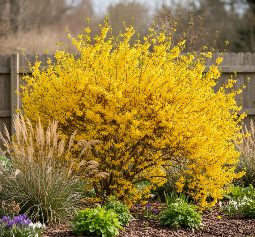 Chinesische Glockenblume - Forsythia x intermedia 'Lynwood'