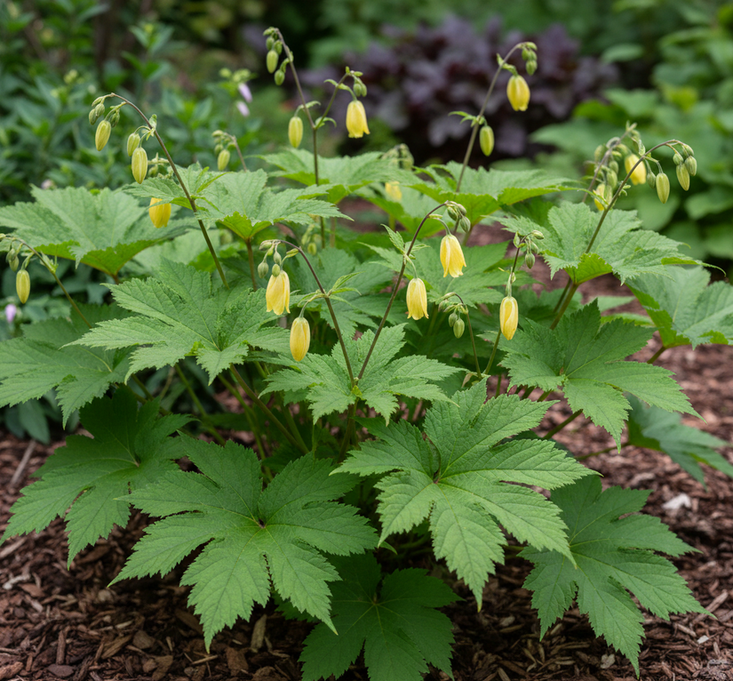 Japanische Wachsblume - Kirengeshoma palmata