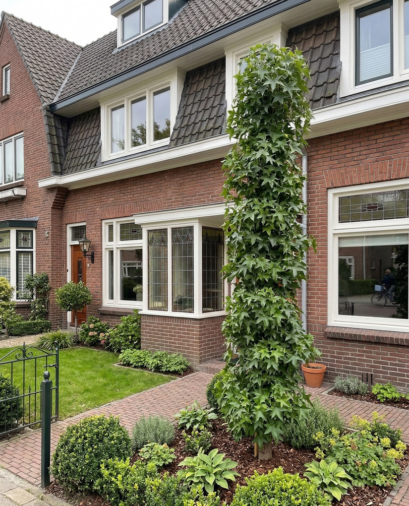 beveerde Liquidambar s. 'SlenderSilhouette' zuilvorm boom 