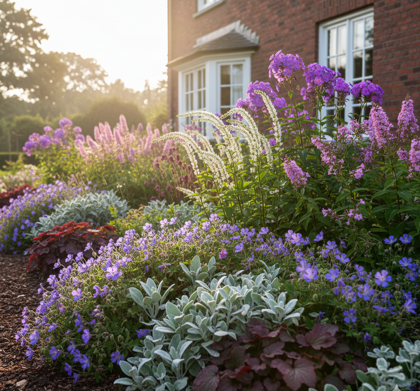 Lysimachia clethroides combinaties met  Kattenstaart 'Lythrum' blush'

Hartlelie 'hosta' red cadet

Andoorn stachys en

Ooievaarsbek 'geranium' (rozanne) 