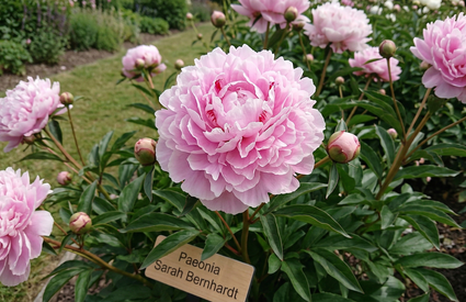 Pfingstrose (Rosa) - Paeonia 'Sarah Bernhardt'