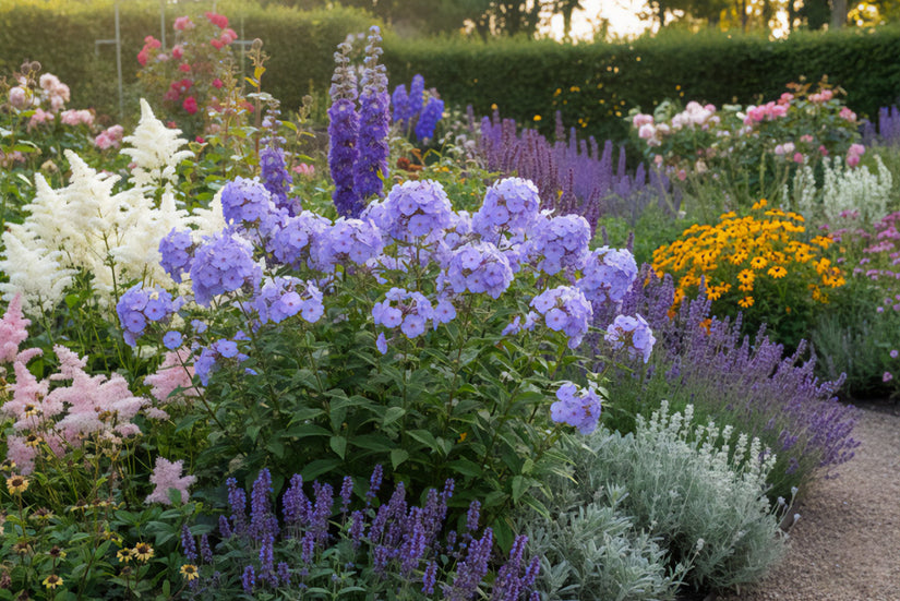 Phlox paniculata 'Blue Paradise' (Flammen-Phlox) Blau-Violett