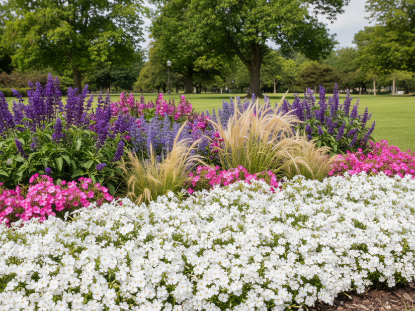 Kriechende Flammenblume (Höhe 15 cm, Weiß) - Phlox subulata 'White Delight'
