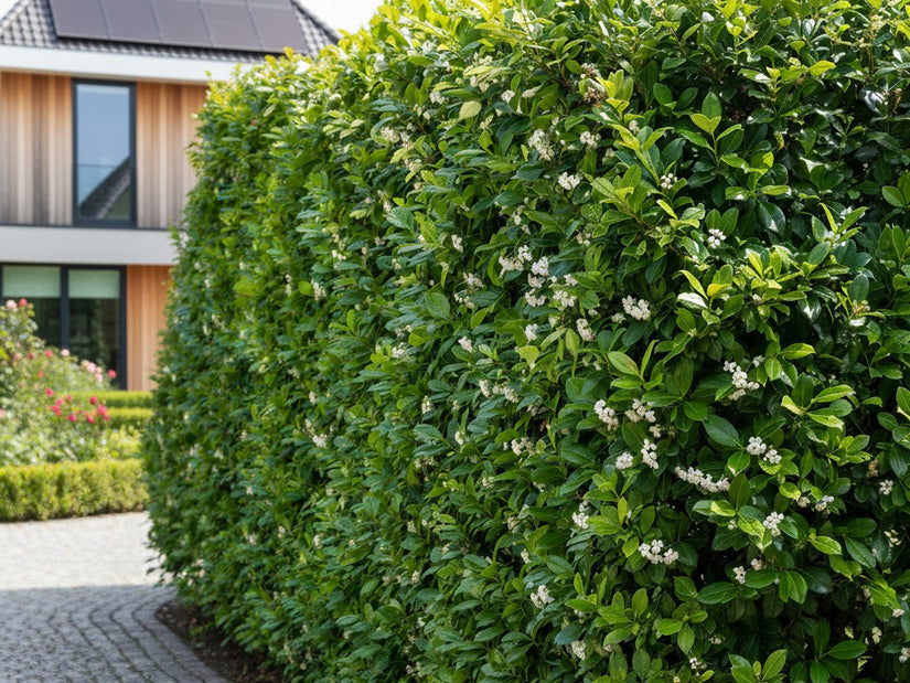 Immergrüner Lorbeer - Prunus Laurocerasus 'Rotundifolia'