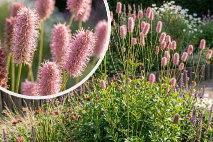 Großer Wiesenknopf - Sanguisorba officinalis (Höhe 120 cm)