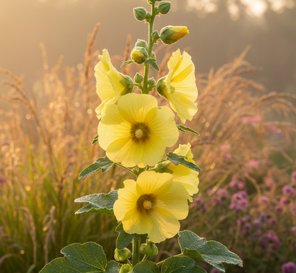 Stockrose - Alcea ficifolia 'Gelb'
