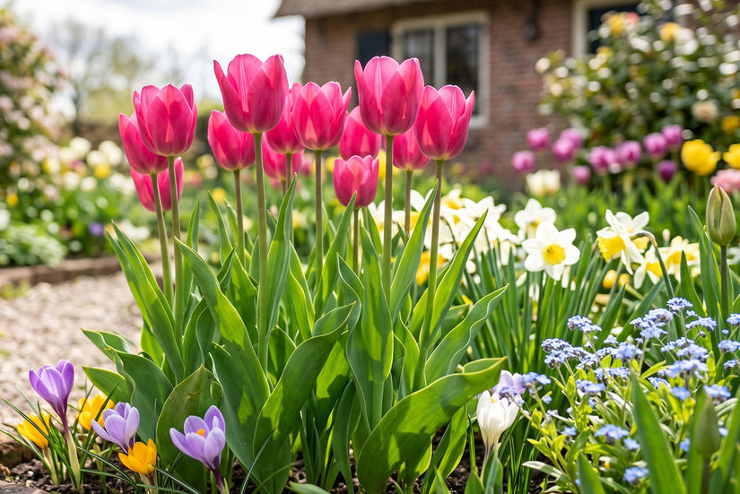 Tulipa 'Don Quichotte' Triumph-Tulpe - 36 rosa Blumenzwiebeln