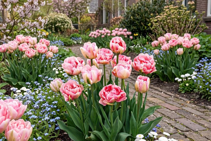 Tulipa Dubbel Spät Upstar – 30 rosa Tulpenzwiebeln