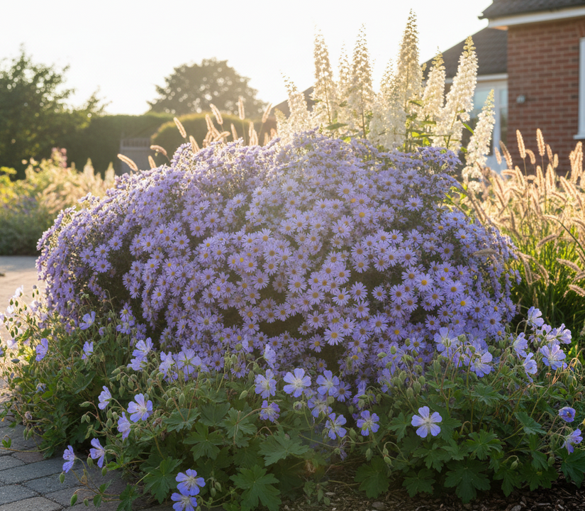 Japanische Zwergaster (Höhe 100 cm, Lila/Blau) - Aster Ageratoides 'Asran'