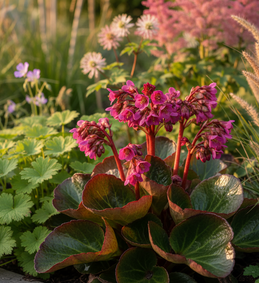 Schoenlappersplant Bergenia Rotblum (Roodbloem)
