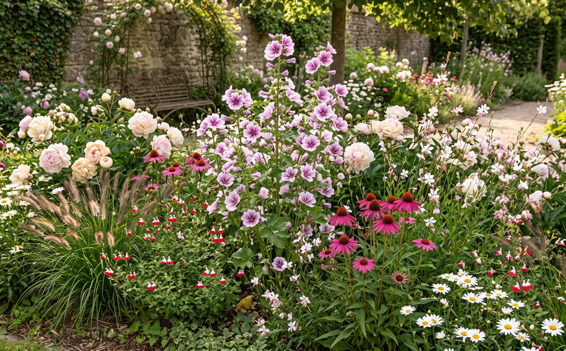 Bio-Wilde Malve - Malva sylvestris 'Zebrina'