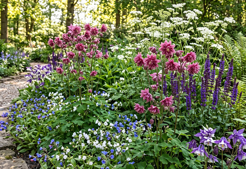Bio-Akelei – Aquilegia vulgaris 'Rose Barlow'