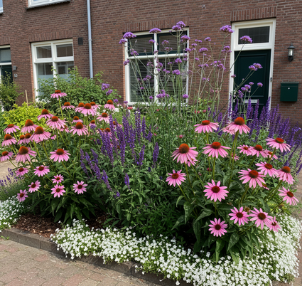 ai sfeerbeeld van borderpakket aanbieding ricky in voortuin border
