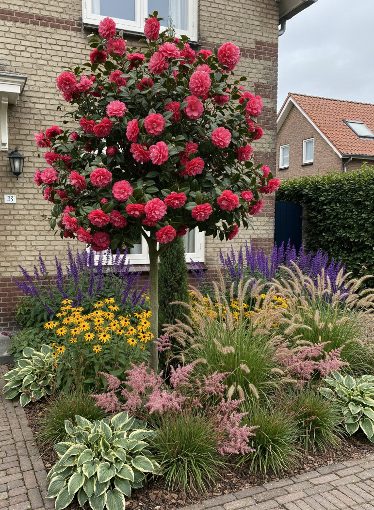Japanische Kamelie - Camellia japonica Mehrstämmig oder auf Stamm