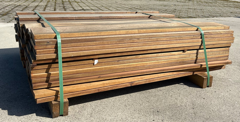 Holzterrassenfliese 100x100 cm Braun imprägniert - B-Auswahl