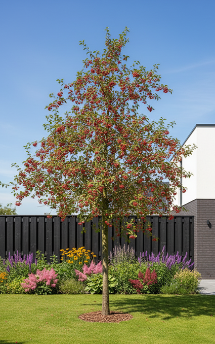 Roter Zierapfelbaum - Malus 'Sentinel' Hochstamm