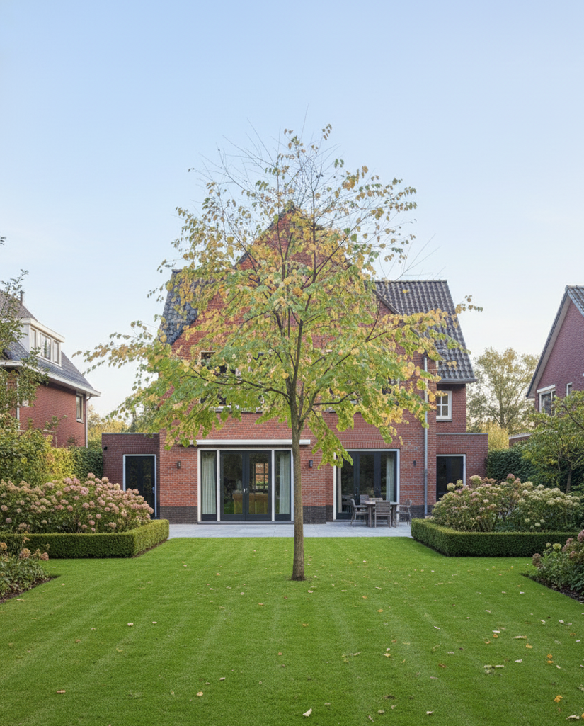 Katsoera boom op hoge stam