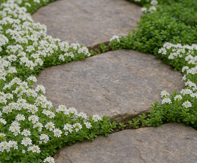 Kriechender Thymian 'Weiß' - Thymus praecox 'Albiflorus' (auch pro m2)