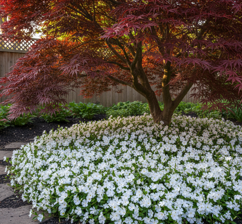 Kleines Immergrün (Weiß) – Vinca Minor „Alba“ (auch pro/m2)