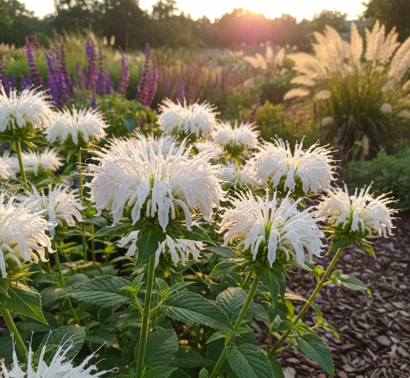 Bergamottenpflanze (Weiß) - Monarda 'Schneewittchen'