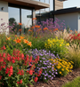 penstemon schoenholzeri met Daglelie 'Hemerocallis'

Ooievaarsbek 'Geranium'

Meisjesogen 'Coreopsis'

Monbretia 'Crocosmia'

Verbane 'IJzerhard'

Lampepoetsersgras 'Pennisetum' en Vedergras 'Stipa' siergrassen

Brandkruid 'Phlomis' 