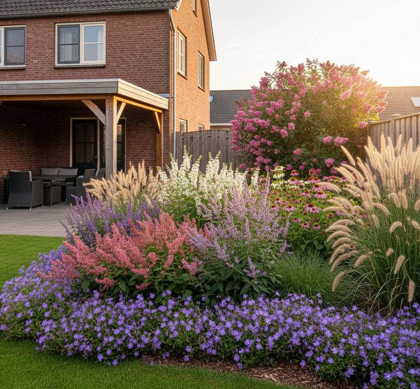 Knöterich Rot/Rosa (Niedrige Art 30 cm) - Persicaria affinis 'Superba'