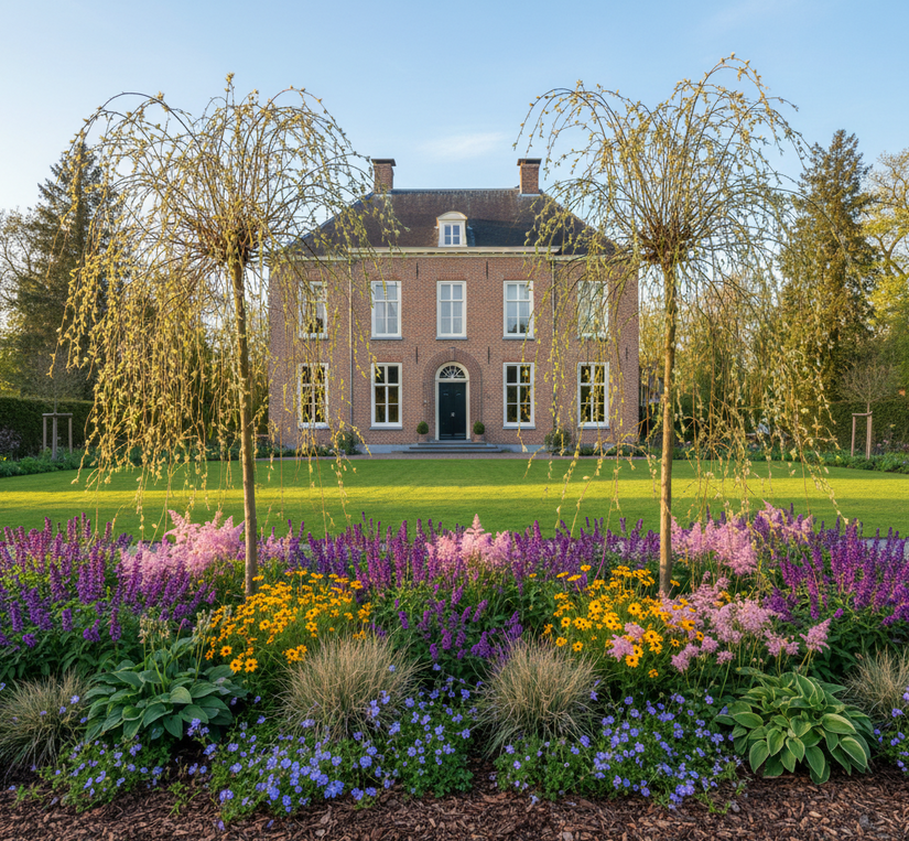 Trauerweide am Stamm - Salix caprea 'Kilmarnock' halber Stamm 150 cm
