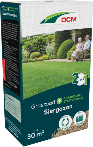 DCM Grassamen inklusive Dünger - Spielrasen 10 m² (0,2 kg)