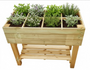 Erhöhter Kräuterkasten aus Holz 50 x 100 x 80 cm