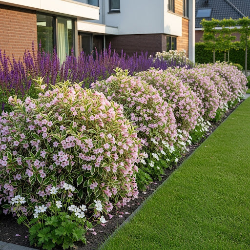 Buntblättrige Weigelien - Weigela 'Nana Variegata'